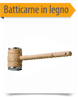 batticarne in legno