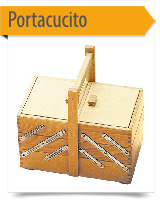 cestini portacucito in legno